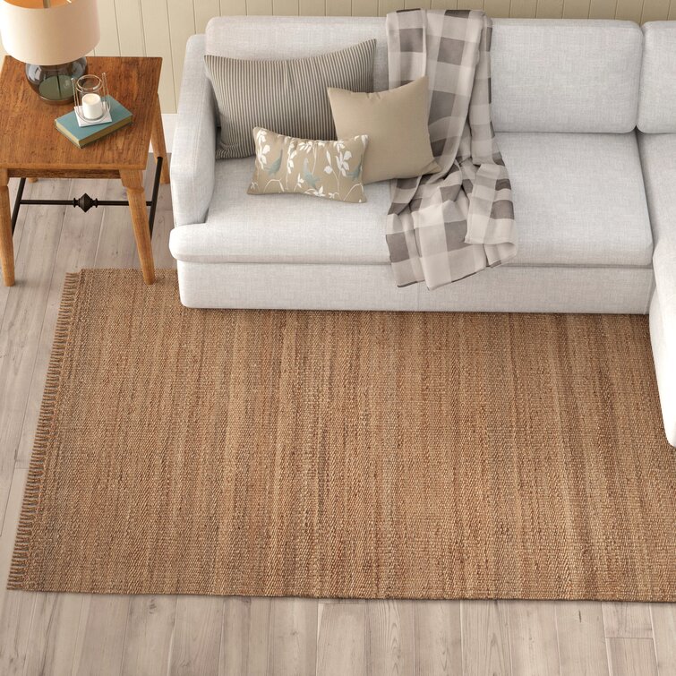 Bay Isle Home Elderton Hand Knotted Jute Sisal Natural Area Rug